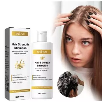 Шампунь для густых волос, очищающий массаж кожи головы, предотвращающий выпадение волос, укрепляющий шампунь для корней 100ml