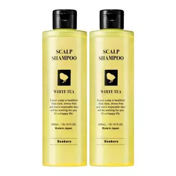 Шампунь для кожи головы 300 мл Набор из 2 ингредиентов с кератином Аромат белого чая Кожа головы Сделано в Японии Изготовлено из яиц (Перхоть, Зуд, Гладкий, уход, Без добавок,
