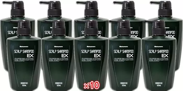 Шампунь для кожи головы Hatsumor Medicated Scalp Shampoo EX 500 мл x 10 шт. в наборе. Учитывайте состояние волос [квази-лекарство] [Tamura Jishodo]