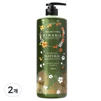 Шампунь для кожи головы Kirania Botanical с цветочным ароматом апельсина, 1 л, 2 шт.