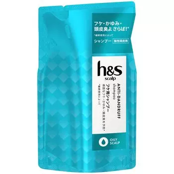 шампунь для кожи головы сменный блок 300 мл для жирной кожи головы h&s h&s