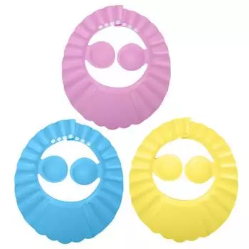 Шампунь для купания ребенка, силиконовый навес для волос, солнцезащитный козырек, защитная шапка для ушей для детей Blue