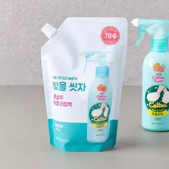 Шампунь для ног On The Body Wash Your Feet, сменный блок, 500 мл, аромат грейпфрута