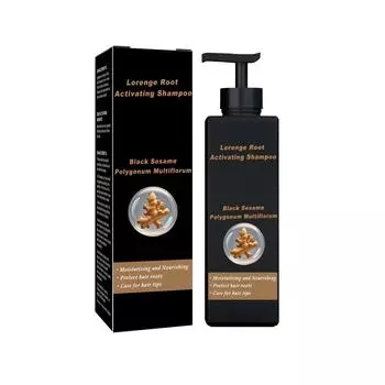 Шампунь для роста волос Увлажняет сухие волосы и разглаживает волосы Массажный шампунь для ухода за волосами 100 мл One Size чёрный