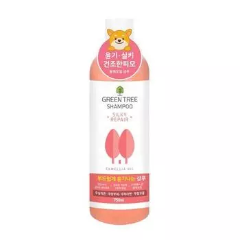 Шампунь для собак Green Tree Camellia Oil, 750мл, 1 шт, Корейский шампунь для домашних животных