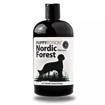 шампунь для собак PUPPY POTION натуральные ингредиенты Для детей, ходящих по асфальту Лесная ванна Глубокий зеленый аромат NORDIC FOREST 500 мл Organic Adjusts шампунь