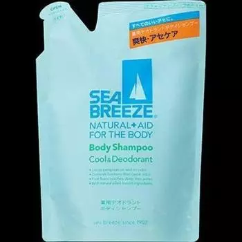 Шампунь для тела Sea Breeze, охлаждающий дезодорант, сменный блок 400 мл x 2 набора [Оптовая закупка] &