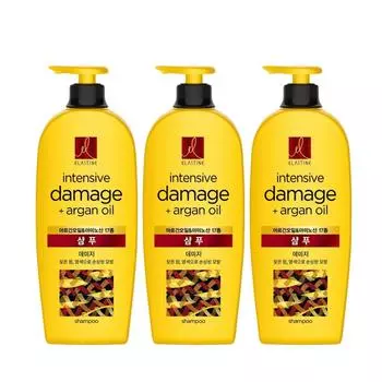 Шампунь для волос Elastine Argan Oil Damage, 680 мл, 3 шт.