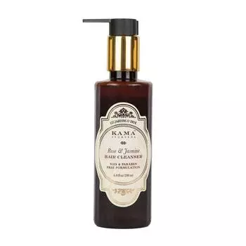 Шампунь для волос с Розой и Жасмином (200 мл), Rose & Jasmine Hair Cleanser, Kama Ayurveda