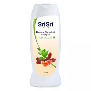 Шампунь для волос Шикакай и Хна (200 мл), Henna Shikakai Shampoo, Sri Sri Tattva 200ml