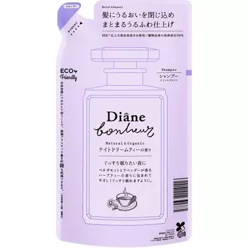 Шампунь Dream Tea Moist Repair Diane Bonheur Refill 400 мл Органический [Ночной аромат] и без добавок