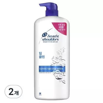 Шампунь Head & Shoulders Deep Clean, большой объем, 1,2 л, 2 шт.