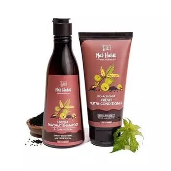 Шампунь и кондиционер Nat Habit Castor Black Seed Combo для мужчин, послушные волосы, восстановление для мужчин с касторовым маслом