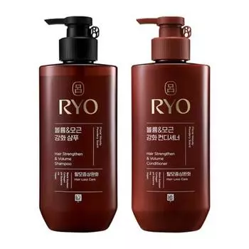 Шампунь и кондиционер Ryo Hair Strengthen&Volume 480 мл НАБОР Shampoo&Conditioner SET