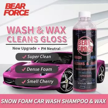 Шампунь и воск для автомойки Cherry Snow Foam подходит для использования с пенными насадками Karcher Bosch Snow Foam Lance/пенными пушками или мойками с ведром With Wax