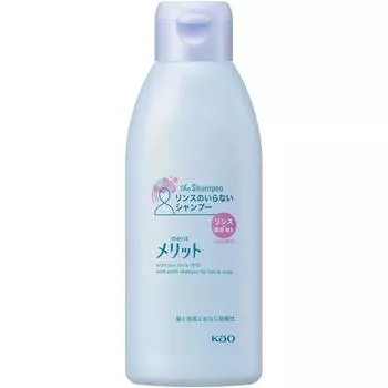 Шампунь KAO Merit без ополаскивателя Regular 200 мл (Квази-лекарство) Шампунь и кондиционер (Уход за кожей) Мойте голову так же, как вы обычно пользуетесь шампунем, и