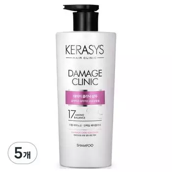 Шампунь Kerasys Damage Clinic Protein, 600 мл, 5 шт.