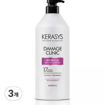 Шампунь Kerasys Damage Clinic Protein, 980 мл, 3 шт.