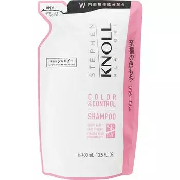 Шампунь Kose Steven Knoll Color Control W (Пополнение) 400 мл Шампунь/кондиционер (премия) 1 : Крепко держите отверстие капилляра и отрежьте капилляр.