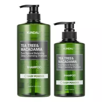 Шампунь Kundal Deep Cleansing Oily Shampoo 1 x 1058 мл + 1 x 500 мл, корейская косметика с приятным ароматом