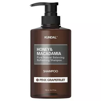 Шампунь Kundal Honey & Macadamia Nature с ароматом розового грейпфрута, 718 мл, 1 шт.