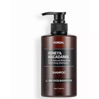 Шампунь Kundal Nature Aroma Edition с ароматом лайма, базилика и мандарина, 1 шт., 500 мл