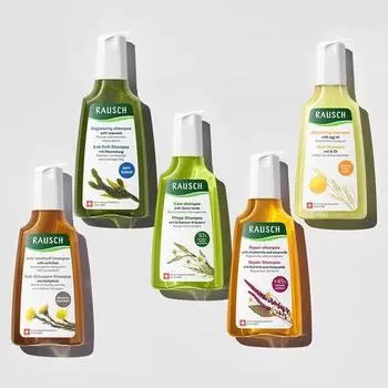 Шампунь Lausch 200 мл 5 видов, выберите 1 (Мать-и-мачеха/морские водоросли/швейцарские травы/ромашка/яичное масло) Seaweed Shampoo (cleans oily scalp)