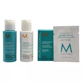 Шампунь Moroccanoil Beauty Insider Travel 40 мл + масло-ополаскиватель для волос 15 мл, крем для рук 3 мл, 1 шт.