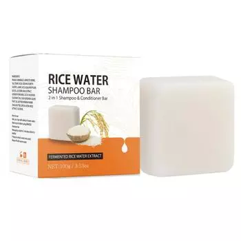 Шампунь-мыло на основе ферментированной рисовой воды для роста волос, увлажнения сухих поврежденных волос и против выпадения волос One Size