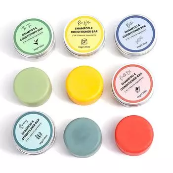 Шампунь-мыло Шампунь Имбирный уход за волосами Мыло ручной работы 2-в-1 Шампунь с маслом черного дерева и чайного дерева Мыло-шампунь 100G