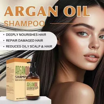 Шампунь на масляной основе увлажняющий, восстанавливающий, укрепляющий, против выпадения волос 200 мл