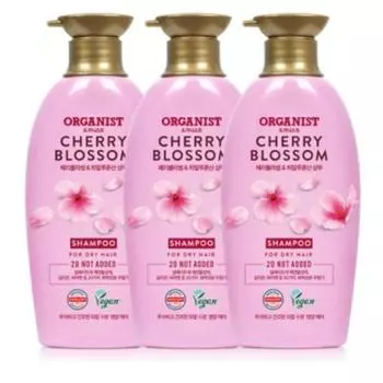 Шампунь Organist Cherry Blossom Moisture Nutrition для веганов 500 мл, 3 шт.