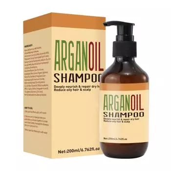 Шампунь от выпадения волос Питательный и увлажняющий протеиновый шампунь Гиалуроновый шампунь для сухих и сухих волос 200 мл белый