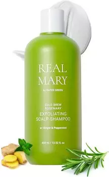Шампунь от зуда и легких проблем с кожей головы 400 мл Шампунь Real Mary Rosemary Scalp Сухость Зуд Чистая и здоровая кожа головы Аромат Натурального происхождения