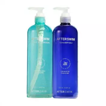 Шампунь после купания 500 мл + очищающее средство для тела 500 мл Сделано в Корее