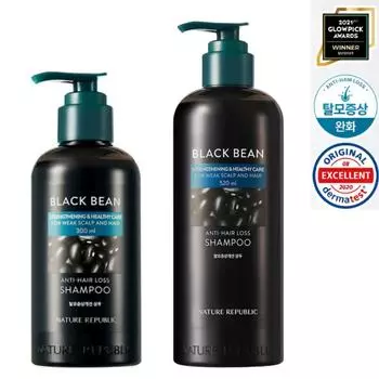 Шампунь против выпадения волос Nature Republic Black Bean 300 мл / 520 мл (Одиночные и наборные варианты) 300ml