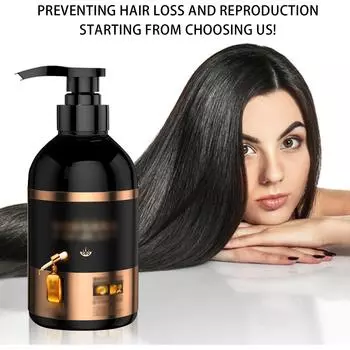 Шампунь против выпадения волос, шампунь с женьшенем, многоцелевой шампунь для придания объема всем типам волос, 300 мл, 1 шт. One Size белый