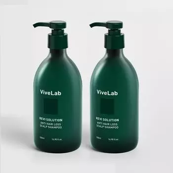 Шампунь против выпадения волос Vibe Lab Revye Solution Anti-Hair Loss Shampoo большой емкости, 500 мл, 2 шт.