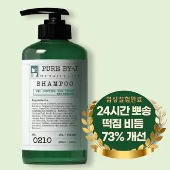 Шампунь Pure by J Youth, жирные волосы, неприятный запах макушки, перхоть, омертвевшие клетки кожи, слабокислый, 1 шт., 500 мл