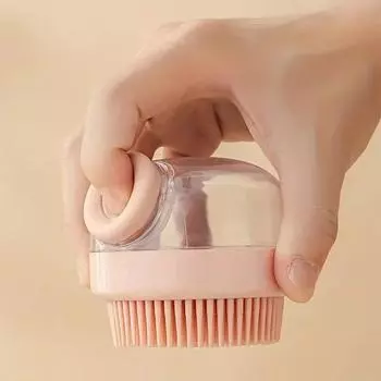 Шампунь-расческа, щетка для волос, наполненная жидкостью, массажер для чистки головы, массажер для купания домашних животных, многофункциональная щетка для скраба для тела