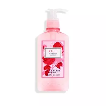 Шампунь «Роза» Флакон 240 мл Прозрачный свежий цветочный аромат роз L OCCITANE morning-colled розовый