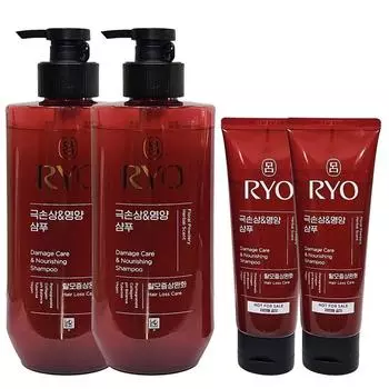 Шампунь Ryeo Hambit Extreme Damage and Nutrition Special 480 мл+112 мл, 2 набора, 592 мл