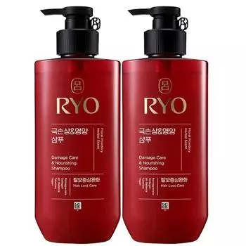 Шампунь Ryeo Hambit Extreme Damage & Nutrition Care 592 мл, содержит ферментированное масло камелии, 2 шт.