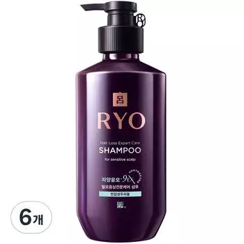 Шампунь Ryo Jayangyunmo 9ex hair loss professional care sensitive, 400 мл, 6 шт.