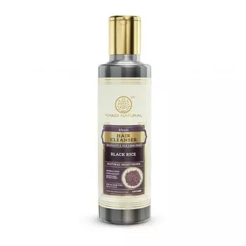 Шампунь с Черным рисом: для увлажнения волос (210 мл), Black Rice Hair Cleanser, Khadi Natural 24.84375
