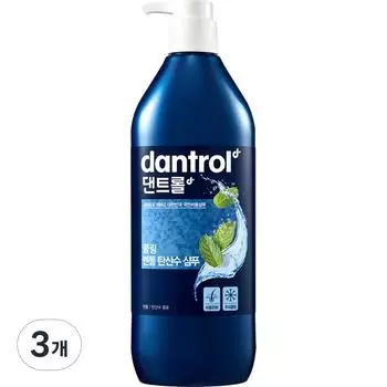 Шампунь с газированной водой и охлаждающим ментолом Dantrol, 820 мл, 3 шт.