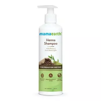 Шампунь с Хной: против ранней седины (250 мл), Henna Shampoo for Premature Greying, Mamaearth