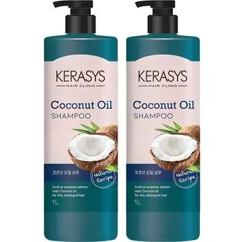 Шампунь с кокосовым маслом Kerasys, 1 л, 2 шт.