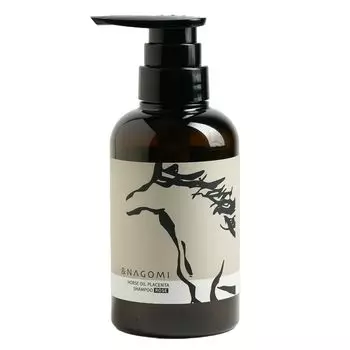Шампунь с конским маслом, содержащий экстракт плаценты лошади чистокровной породы, для ухода за волосами и кожей головы, 300 мл [Домашняя лошадь] [&NAGOMI]