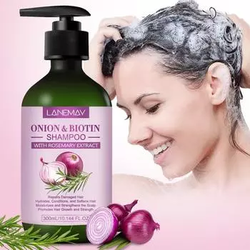 Шампунь с луком и биотином - Чистые волосы, красивые и очаровательные - Увеличивает мягкость волос - Подходит для всех типов волос